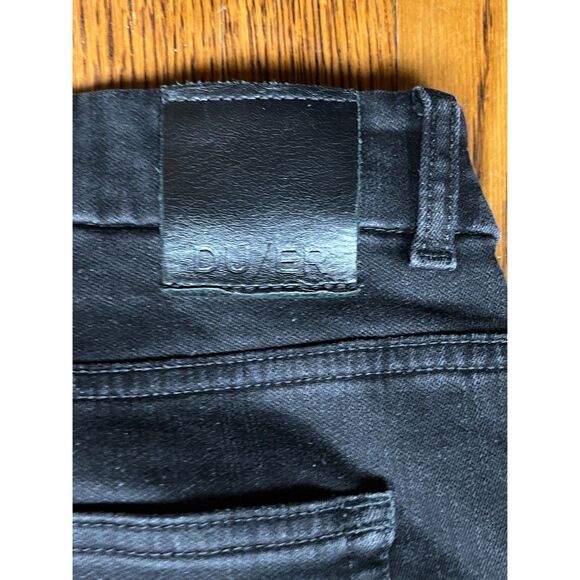 DUER Black Slim Leg Denim Jeans Pants Women's Size 30 x 28 - Picture 7 of 12